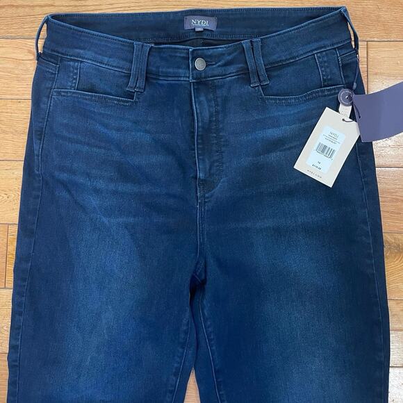 NYDJ Women's Straight Leg Jeans - Dark Blue - Picture 2 of 8